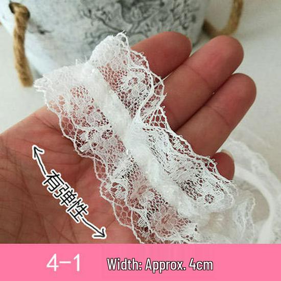 Handmade Lace Trim: Mesh for Baby Clothes, Curtains, Skirts, Pleated Decorative Fabric