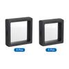 Floating Thin Film Display Box, ABS Frame Display Case Holder 5cm X 5cm X 2cm 7cm X 7cm X 2cm Black for Ring Pack of 10