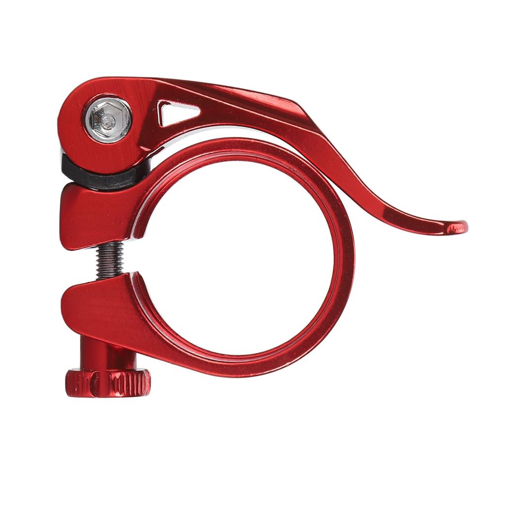 Bike Seatpost Clamp Professional 34.9mm Aluminum Alloy Lightweight High Strength CNC Machined Quick Release   Seatpost Clamp