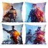Hot Cool Games B-Battlefield Pillow Case Anti-dustmite Pillowcase Invisible Zipper Silky Short Plush Sofa Cushion Cover