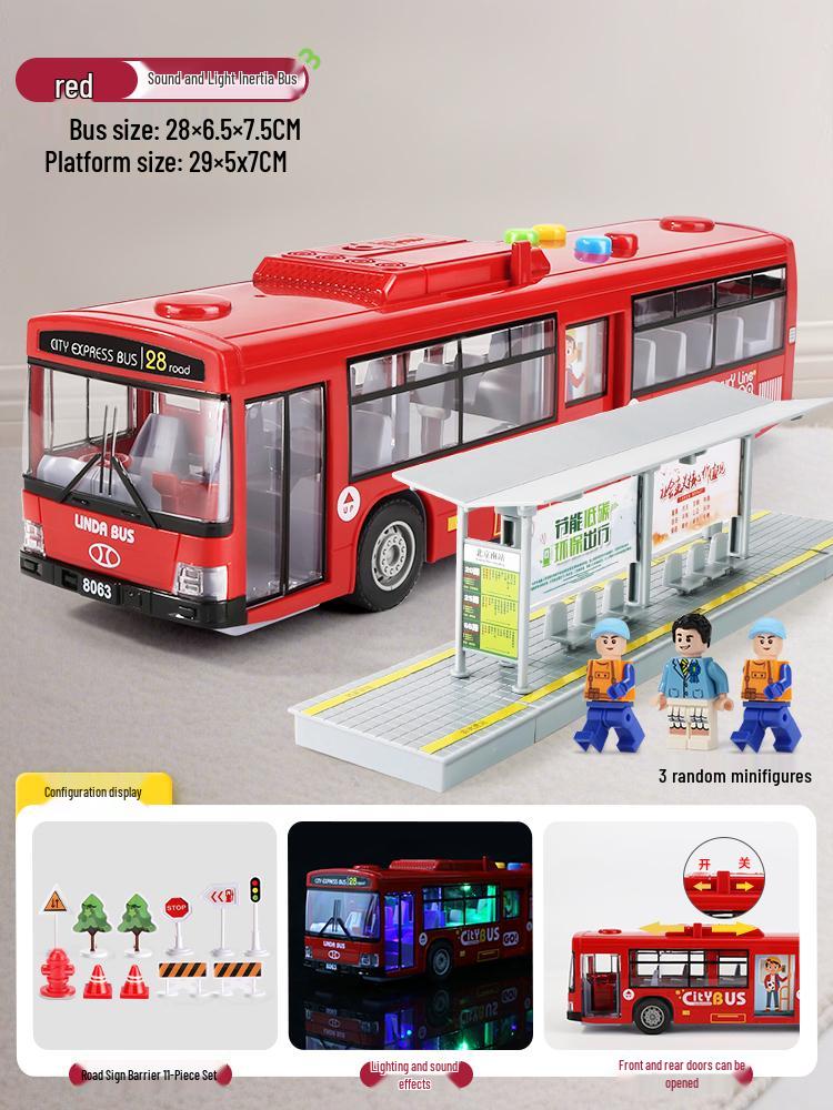 Large Children's Toy School Bus: Model Simulation Coach for Boys