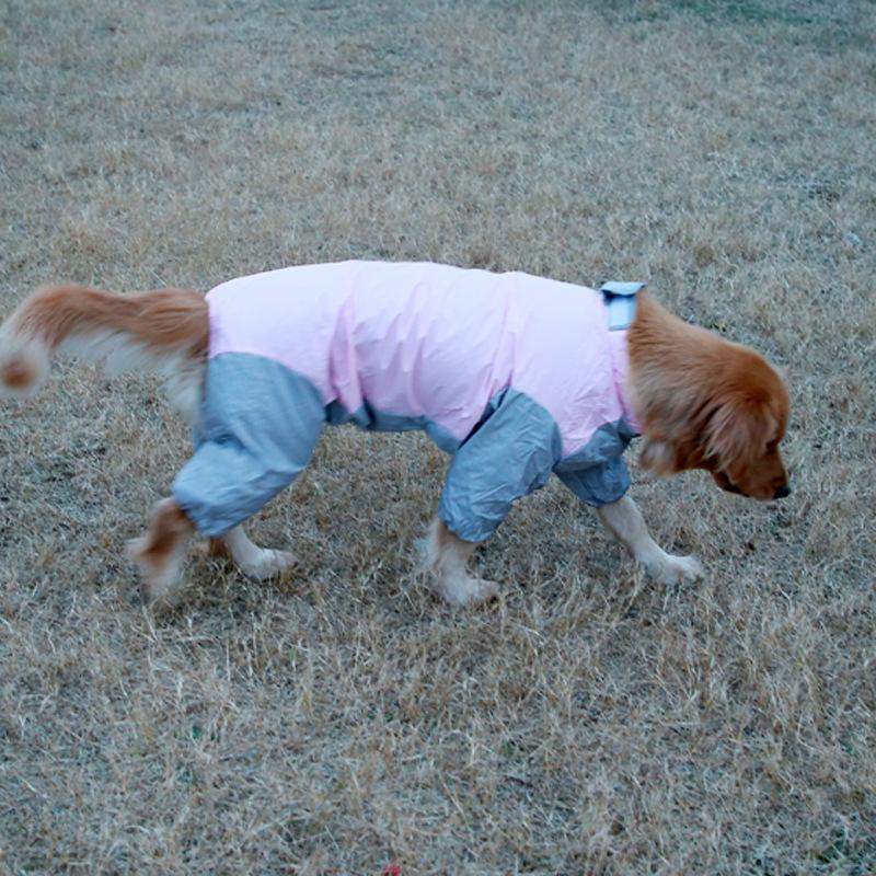 Dog Clothing In Spring, Summer, Autumn, All In One Four Legged One-piece Large Dog Pet Raincoat, Fully Wrapped Camouflage Raincoat