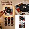 Rotating Disc Night Light with Music Box, Motion-Activated Fridge Decorative for Home