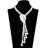 Multi-Layered Pearl Necklace Vintage Banquet Sweater Chain Pendant Accessories