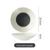 High-End Multi-Color Ceramic Dinnerware Set: Western Plates, Soup Bowls, Salad Bowls, and Wide-Edged Flat Plates for Commercial Use.