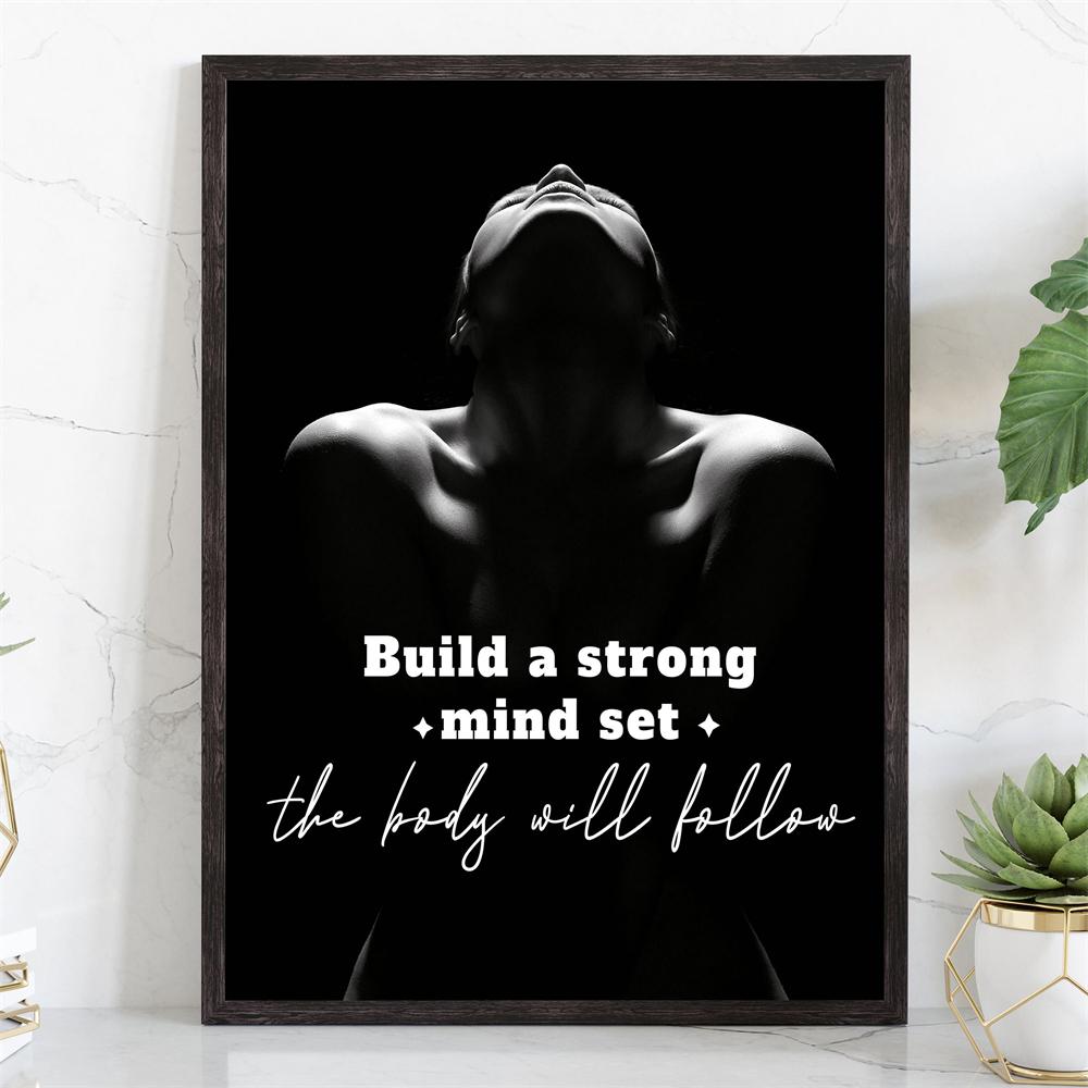 Arte de Pared para Gimnasio Póster de Gimnasio Cita Motivacional Gimnasio en Casa Citas Motivacionales de Fitness Láminas Decoración de Pared Moderna para Sala de Gimnasio