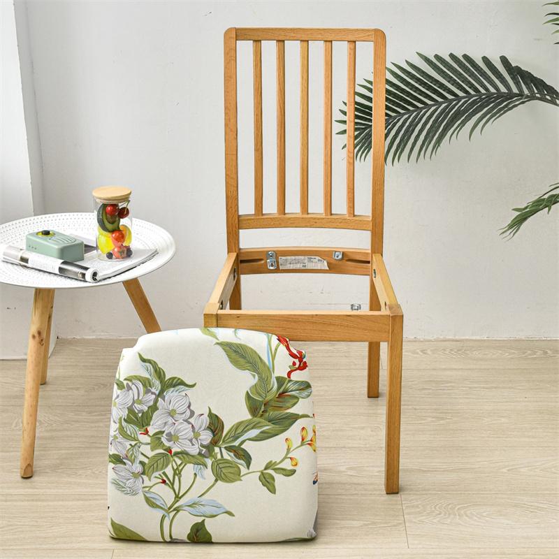 Stretch Chair Covers Dining Room Chairs Slipcover Seat Covers Removable Elastic Printed Chairs Protector for Living Room