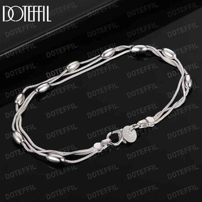 925 Sterling Silber Armband Kette Modischer Hochzeitsschmuck