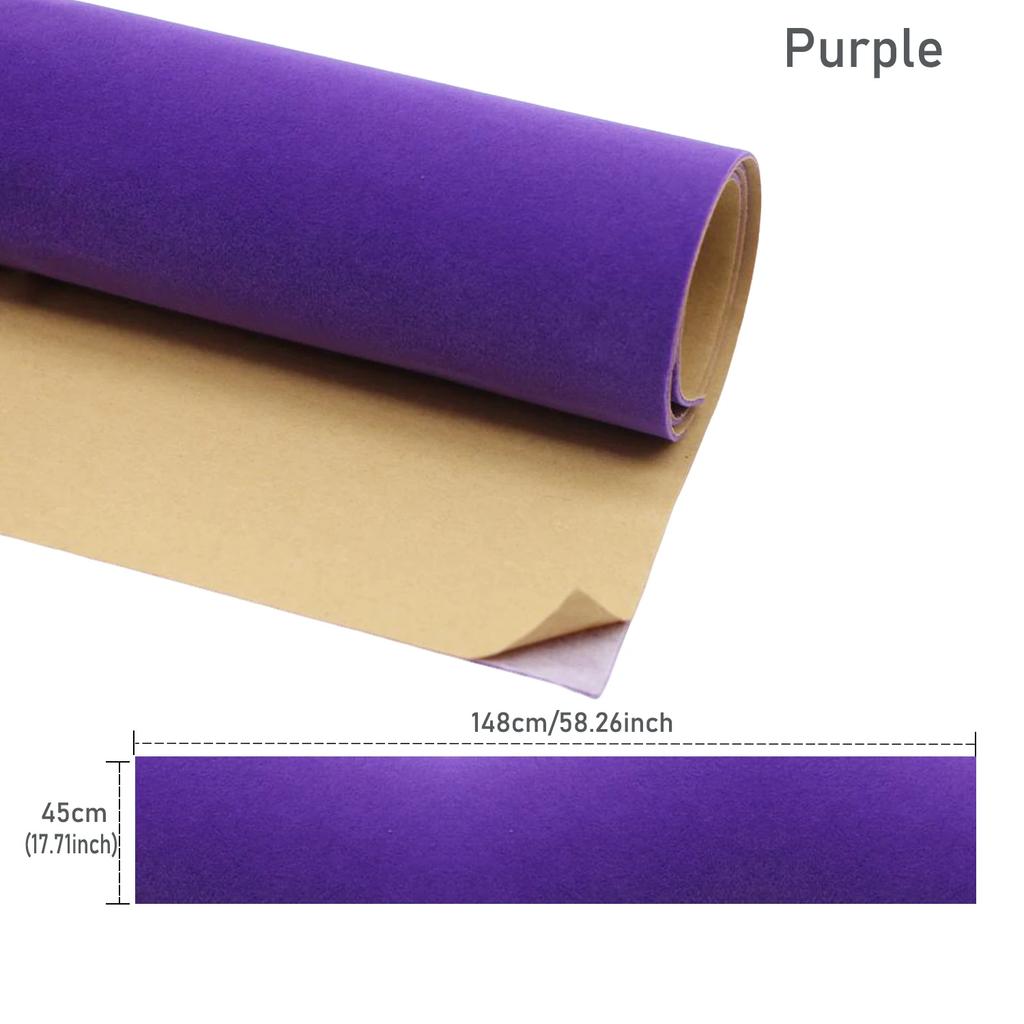 1/2/3 Roll Self-Adhesive Velvet Flock Liner 45x148cm, Multi-Color Contact Paper for Jewelry Box Lining, Drawer & Craft Projects