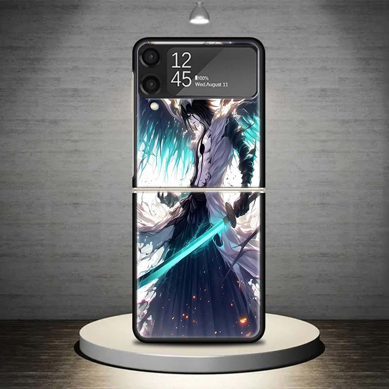 Bleach Ulquiorra Cifer 4 Phone Case For Samsung Galaxy Z Flip 7 6 5 4 3 5G Shockproof Cover Z Flip7 Flip6 ZFlip5 Flip3 Flip4 Lux