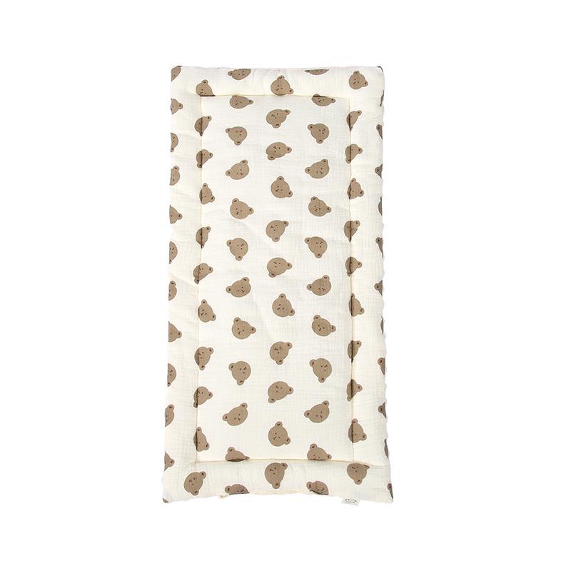 Soft Cotton and Velvet Dotted Stroller Pad - Comfortable Cushion for Autumn and Winter