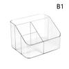 Desktop Five Grid Storage Box, Transparent Trapezoidal Acrylic Dressing Table, Household Lipstick And Cosmetics Sorting Box