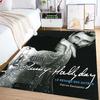 Johnny Hallyday: Life Death carpet Suitable for all seasons floor mats Dormitory decoration Protective pad Fashion