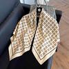Square scarf 91CM large square scarf imitation silk satin scarf temperament women's shawl scarf headscarf windproof silk scarf thin