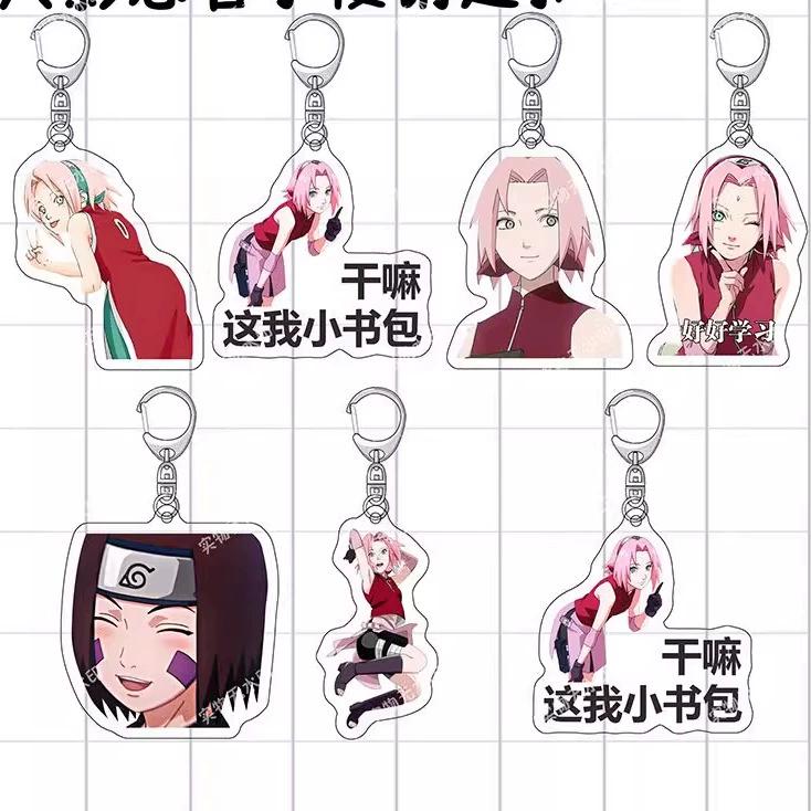 Anime Naruto Akrilinis raktų pakabukas aksesuarai Uzumaki Naruto Animacinis raktų pakabukas