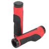 Ergonomické protiskluzové uzamykatelné pohodlné profesionální gripy na horské kolo(Černá červená )