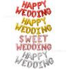 16 Inch Happy Wedding Alphabet Balloon Gold Silver Rose Gold Wedding Arrangement Decorative Balloon Set
