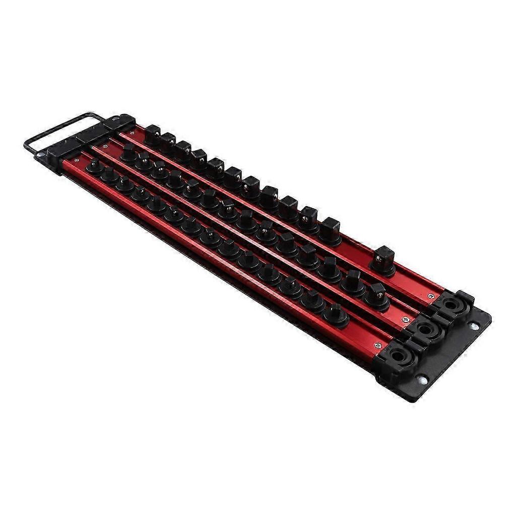 Metal Socket Storage Rack with Magnetic Screwdriver Head Holder - Perfect for Household Electrician Hanging Storage Use