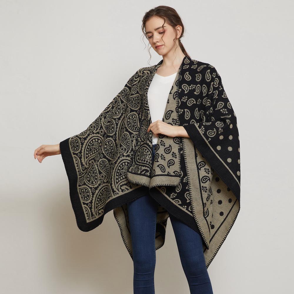 Travel Shawl: Double-Sided Warm Cape & Sun Protection Scarf