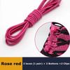 Lacci Elastici Senza Nodo per Scarpe Quick Lock Rotondi in Gomma Regolabili Elastici Pigri per Scarpe da Ginnastica Scarpe da Corsa Sportive