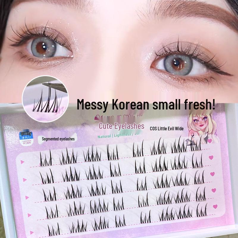 Mengjie Natural Korean Style Invisible Band False Eyelashes TX02