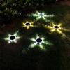 4Pack Solar Night Light, Waterproof Outdoors Underground Lamp,360° LED Floor Lights for Garden,Yard,Lawn,Balcony Decor