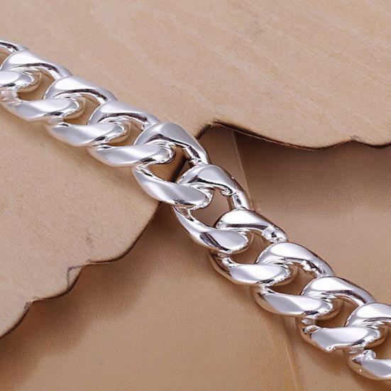 Fashion Men Wide Thick Stamp Chain Necklace Party Club Jewelry Christmas Gift