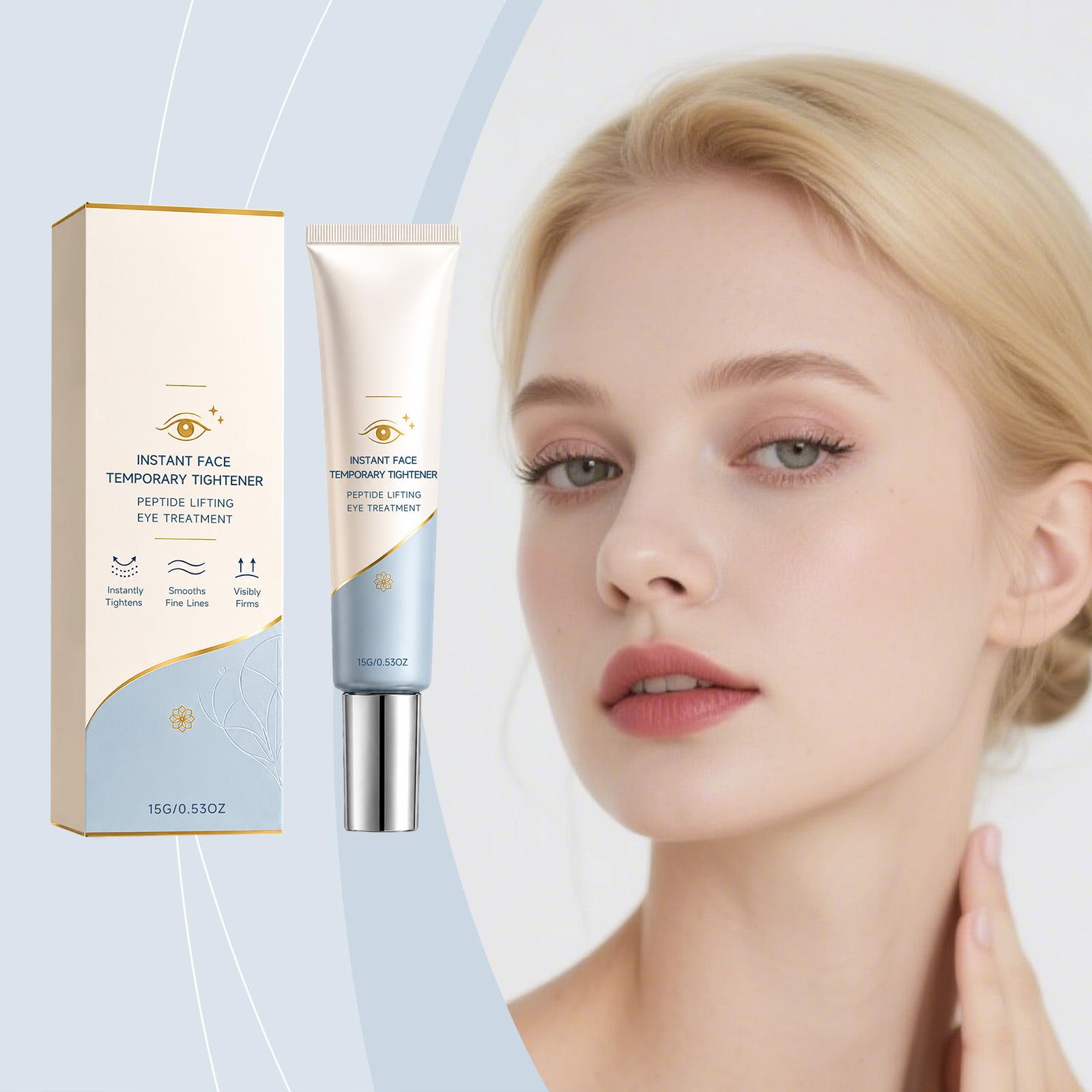 Peptide Lifting Eye Treatment Instant Face Temporary Tightener Lightweight Texture Moisturizing Eye Cream for Daily Eye Care and Massage One Size