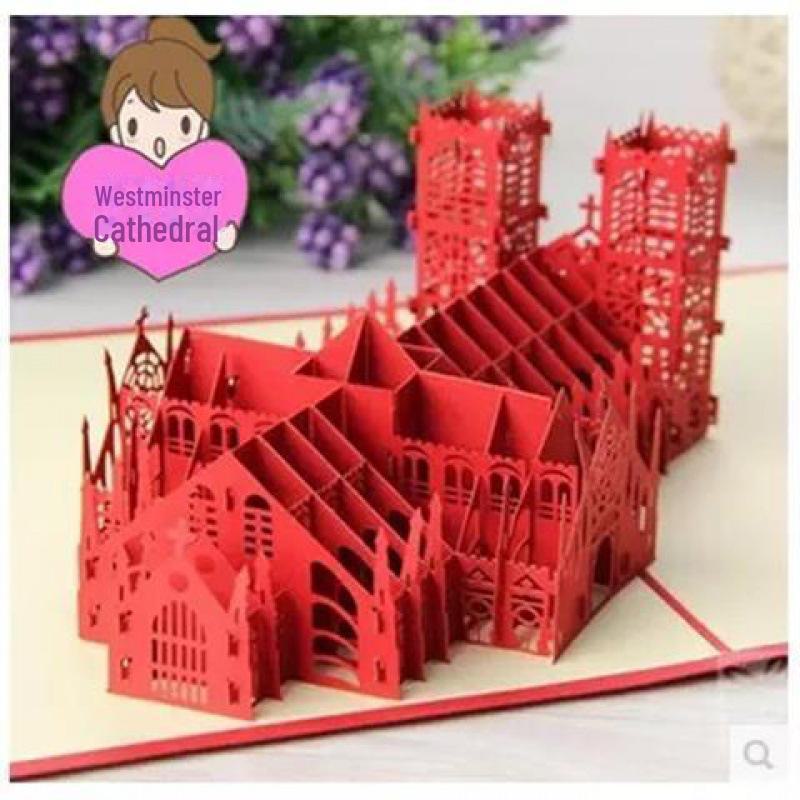 3D Tower Bridge Christmas & Birthday Greeting Card