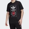 Adidas Originals Clover Heart Print Short Sleeve T-Shirt Men Tops Black GK7166