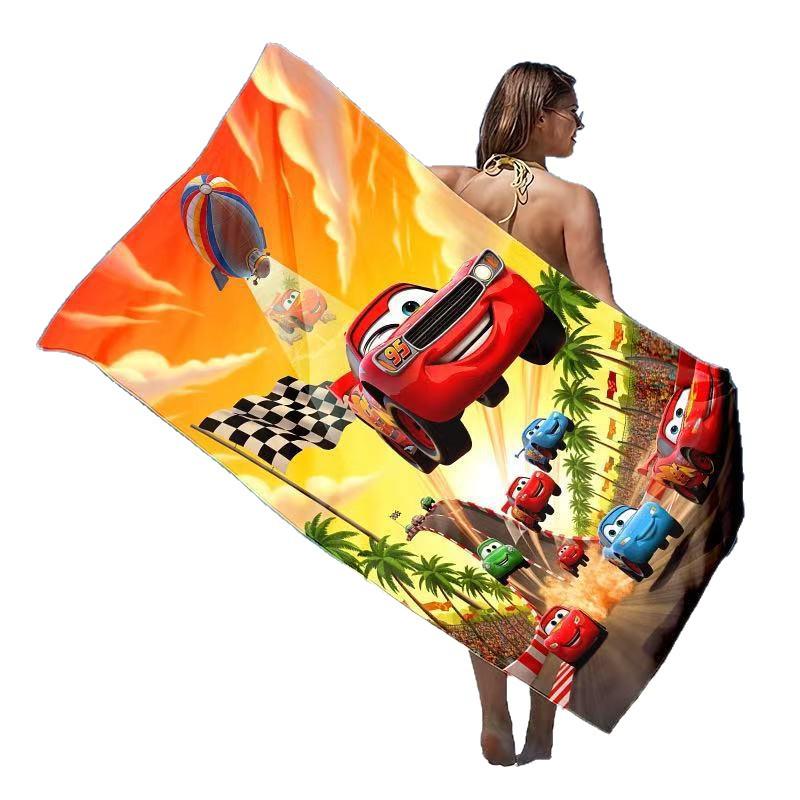 Anime Cartoon Digital Print Quick-Dry Beach & Travel Towel