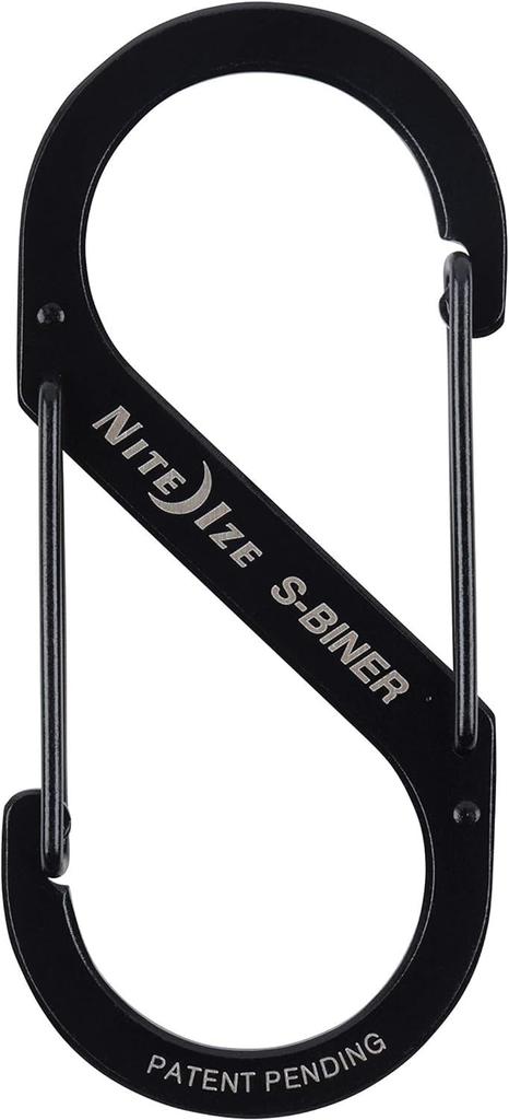 NITEIZE Sbiner Stainless Steel Carabiner #4 Black SB4-03-01 (Japanese Genuine