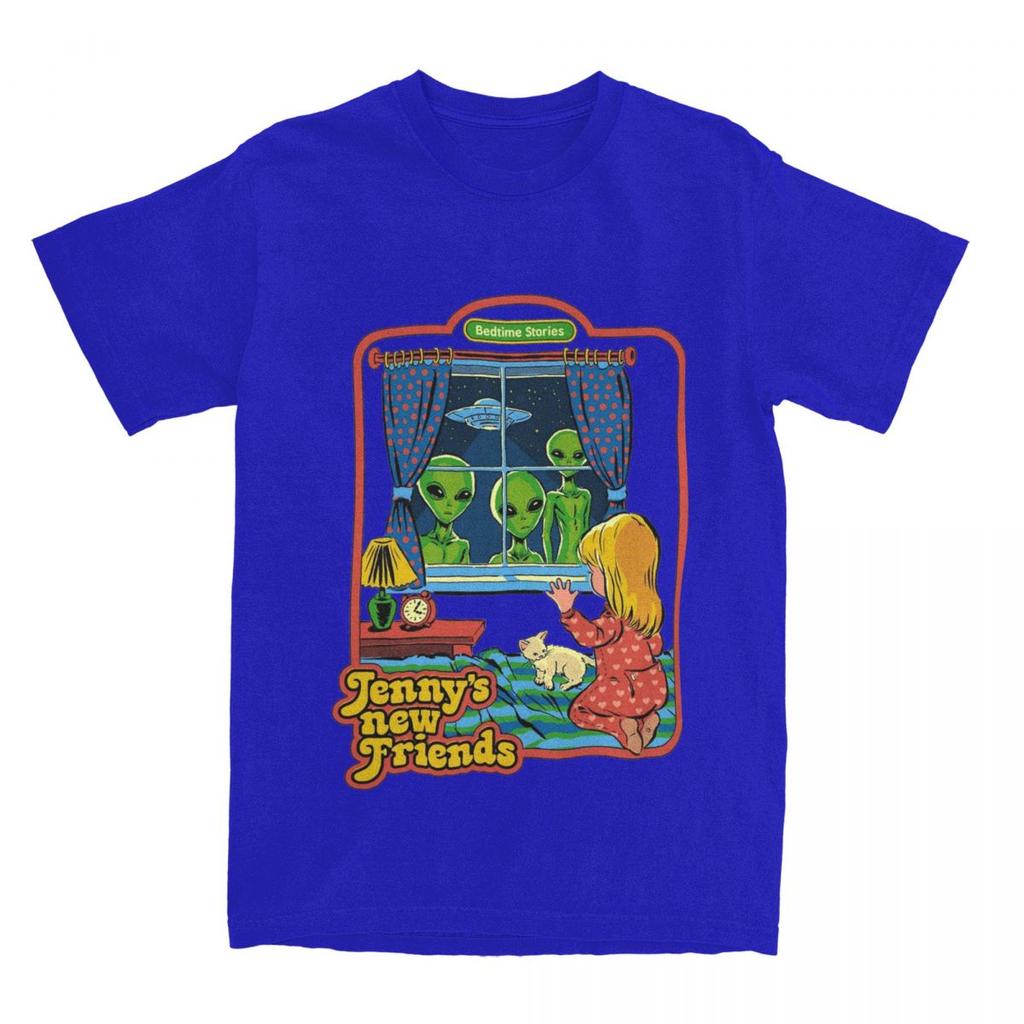 Herren Damen Horror Alien Gute Nacht Geschichte Shirt Merchandise ufo Schwarzer Humor Sci Fi 100% Baumwoll T-Shirt Kleidung