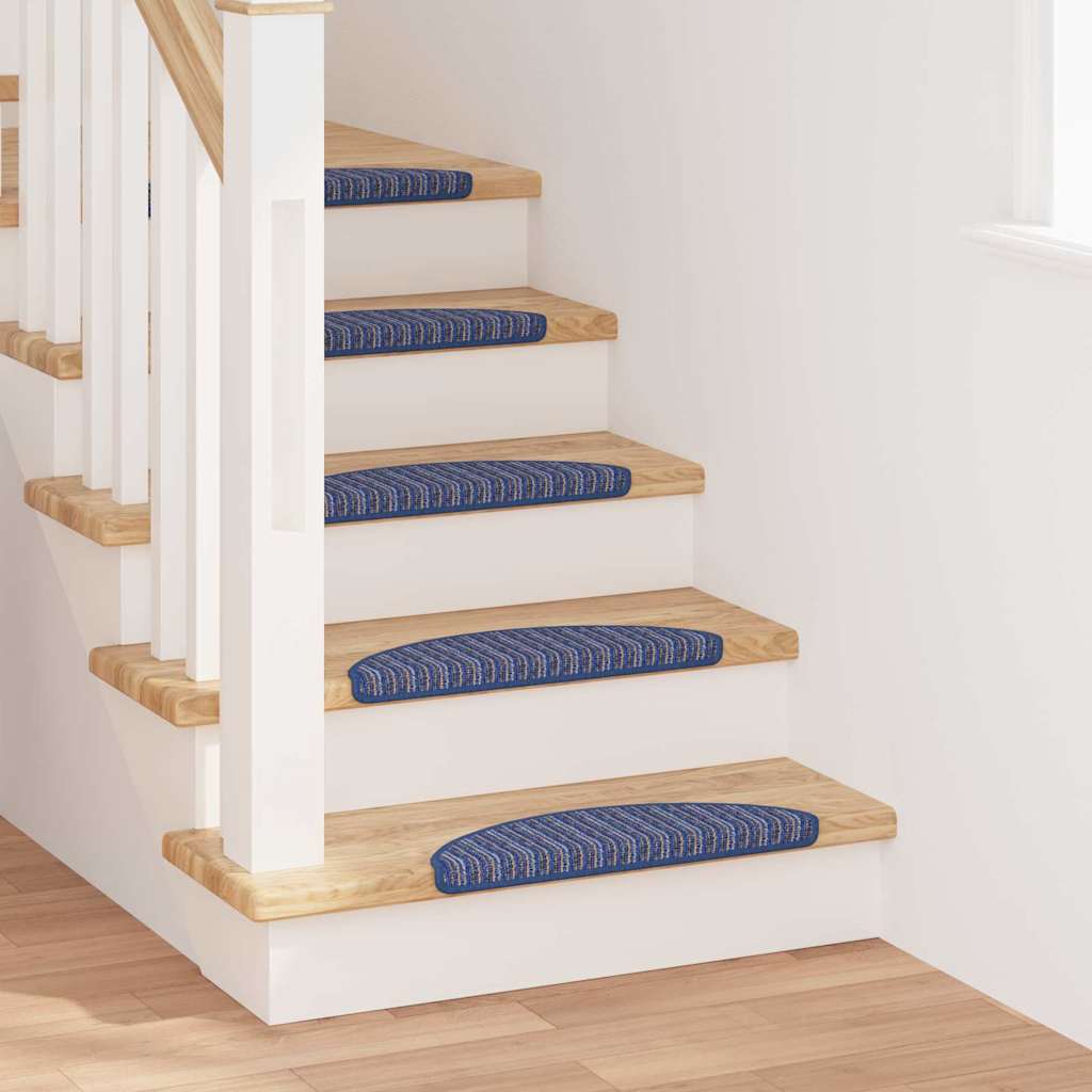 Self Adhesive Stair Treads 15 Pcs Blue 56 X 17 X 3 Cm