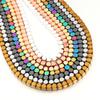 4mm Natural Faceted Hematite Stone Beads Colorful Loose Spacer Beads For Jewelry Making DIY Crafts Necklace Bracelet Accessories