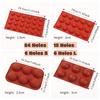 6/15/24Holes Half Sphere Silicone Molds DIY Baking Half Ball Chocolate Candy Cake Mold Baking Tray Pastry Molds Kitchen Tools