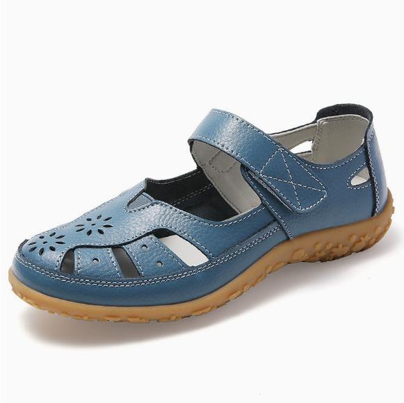 

Women s Hollow,out Sandals, Spring And Outdoor Flat Slippers, Casual Breathable Shoes 42 синій