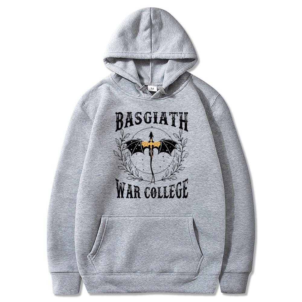 Vintage Fourth Wing Hoodie Schwarz und Gold Drachengrafik Basgiath War College Kapuzensweatshirt Rebecca Yoros Buchliebhaber Hoodies