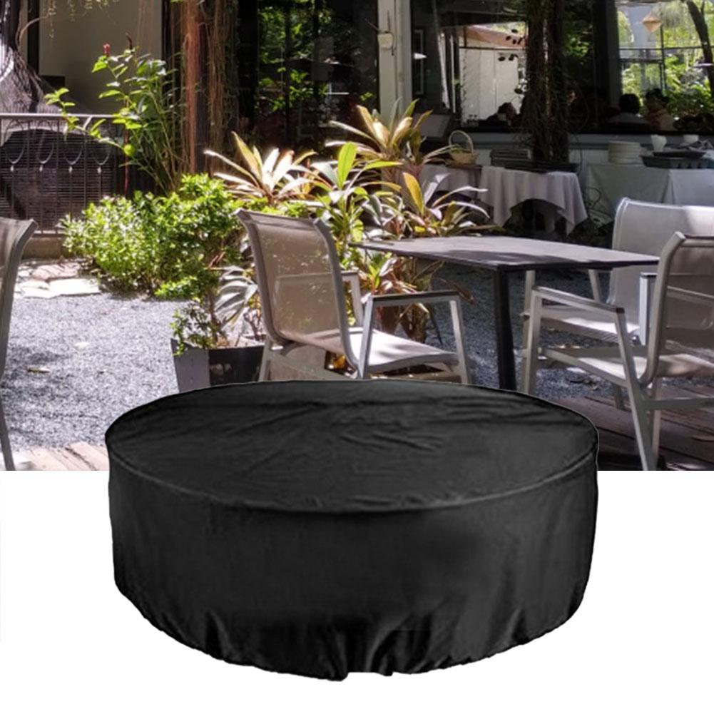 Copertura rotonda in tessuto Oxford per mobili da esterno, antipolvere, impermeabile, per tavolo e sedia da giardino e patio