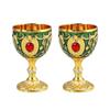 Elegant Gold High-Stem Wine Glasses