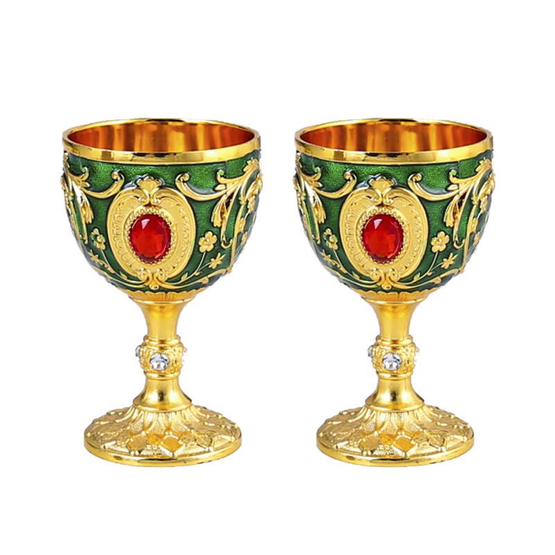 Elegant Gold High-Stem Wine Glasses