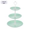 Jiante Simple Transparent Rotating 3-Tier Snack Tray