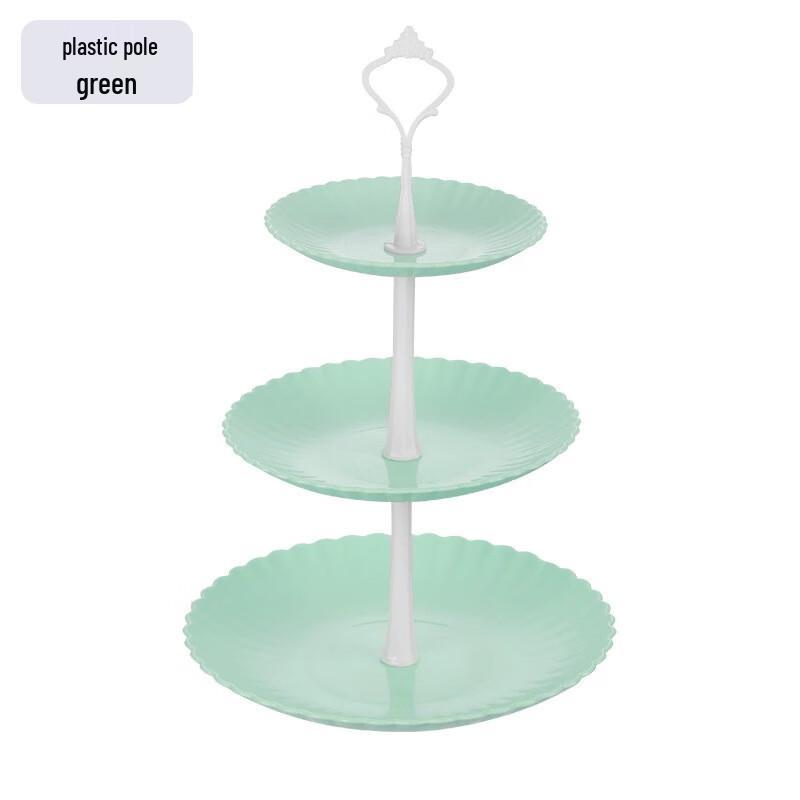 

Jiante Simple Transparent Rotating 3-Tier Snack Tray