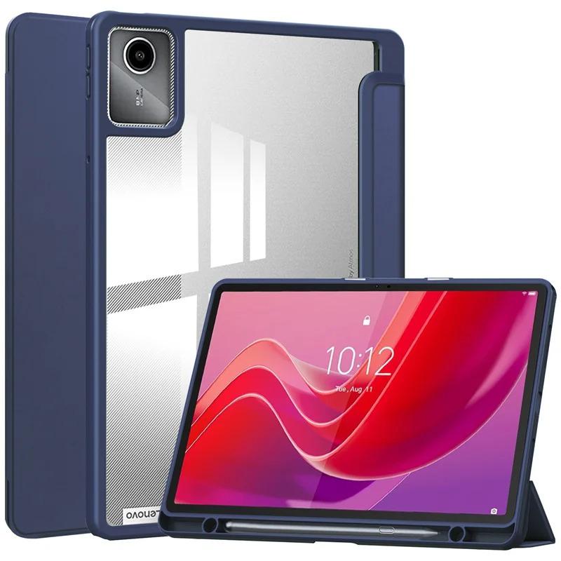 Avec Étui Porte-Stylo pour Xiaoxin Pad 11 Coque Arrière Rigide Transparente en PC pour Tab M11 Idea Tab 11 Pouces Idea Tab 11 inch