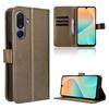 For Samsung Galaxy M36 5G Leather Wallet Case with Strap Diamond Texture Phone Cover