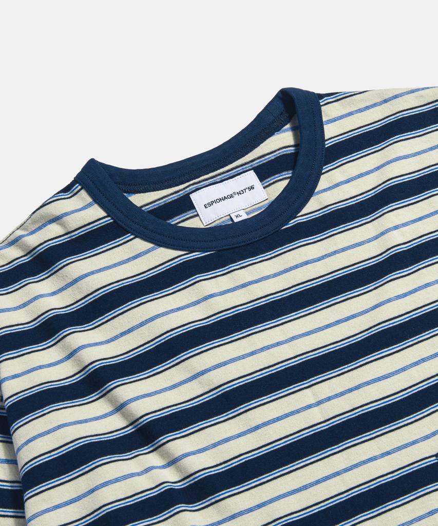 ESPIONAGE Multi Border L/S Tee Navy