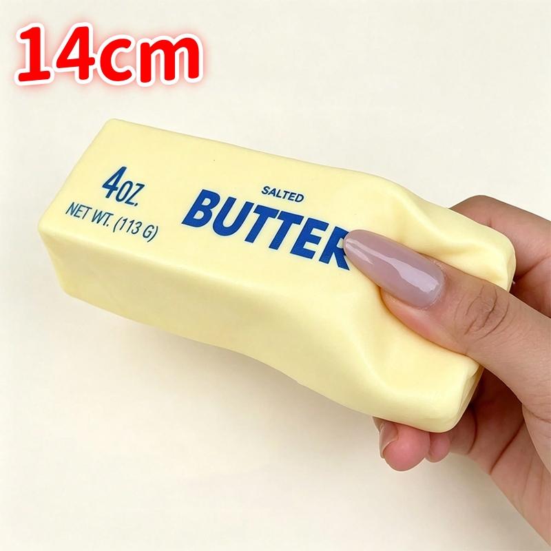 Boterstaaf Squishy Knijp Fidget Speelgoed Plakkerige Boterstaaf Vormbaar Langzame Terugslag Knijp Fidget Speelgoed Volwassen Sensorisch Fidget Speelgoed beige
