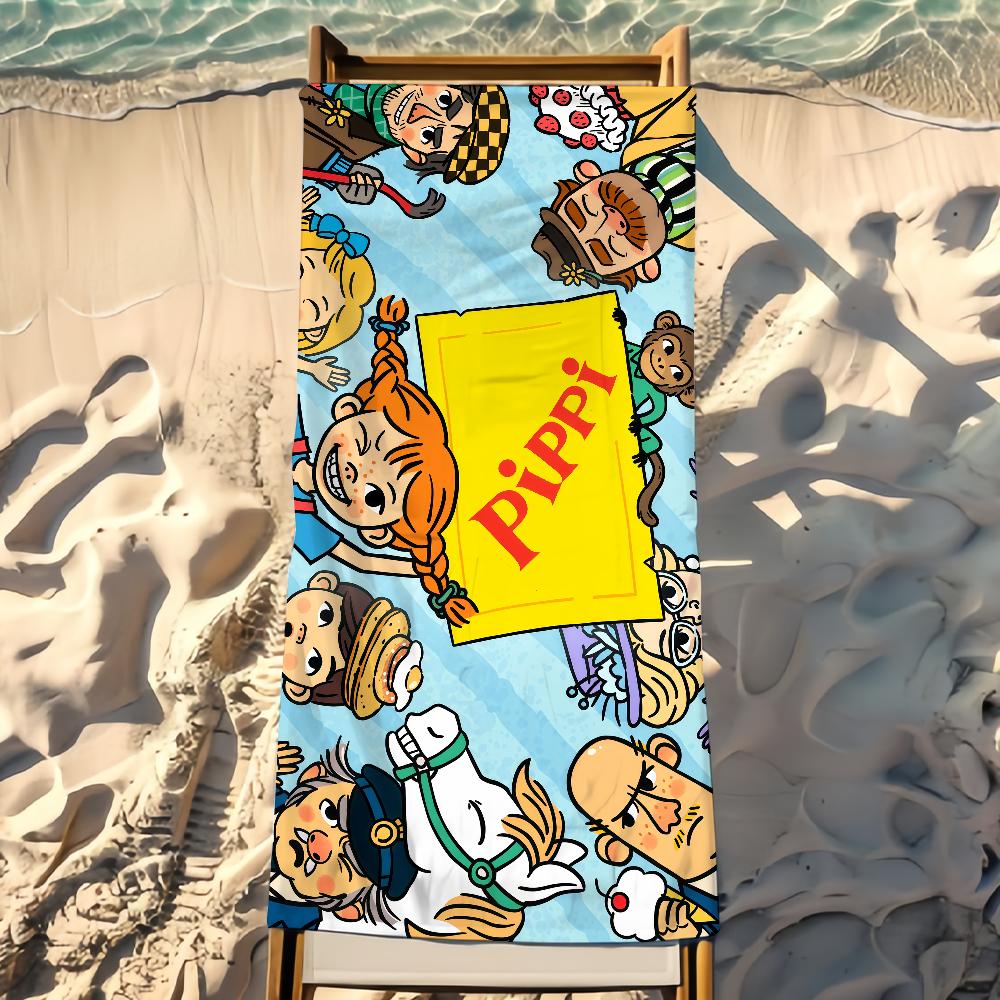 Conosci Pippi Calzelunghe Telo da Spiaggia Doccia Bagno Viaggio Leggero Delicato sulla Pelle per Piscina Campeggio Crociera Estate