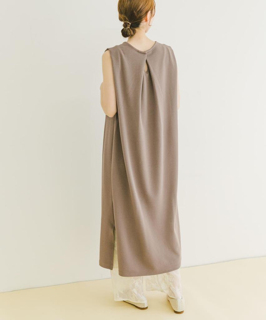 Urban Research Items Shoulder Tuck Sleeveless Dress MOC FREE Women's ITA5-26A030