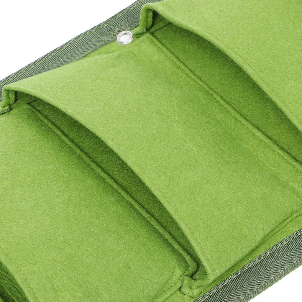 6 Fickor Vertikala Växtodlingspåsar Behållare Väggmonterad Planterare för Utomhusträdgård
